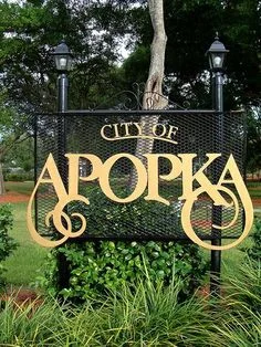 City of Apopka sign