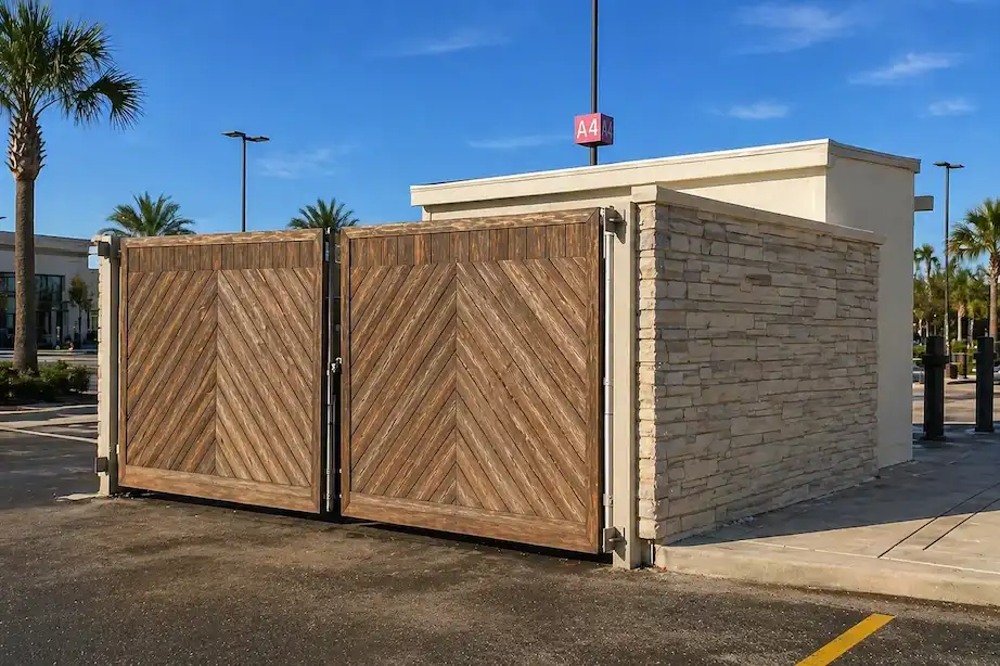 Restaurant dumpster pad and enclosure cleaning in Orlando
