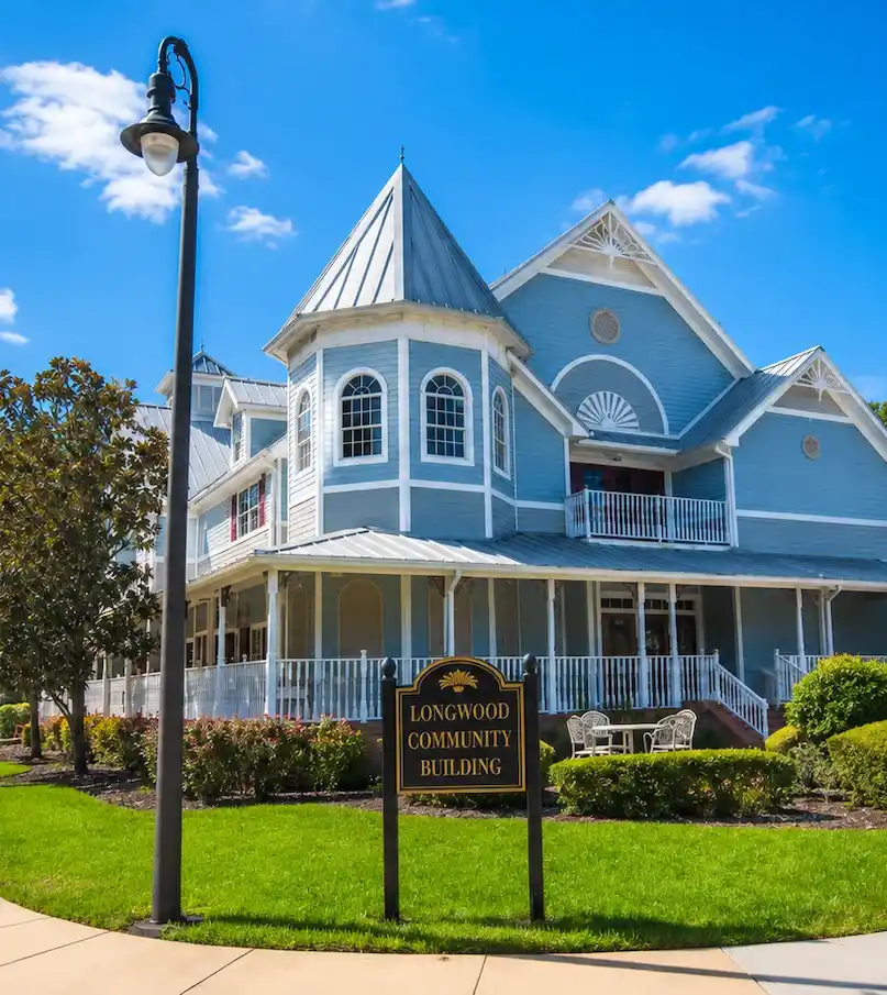 Longwood community building exterior