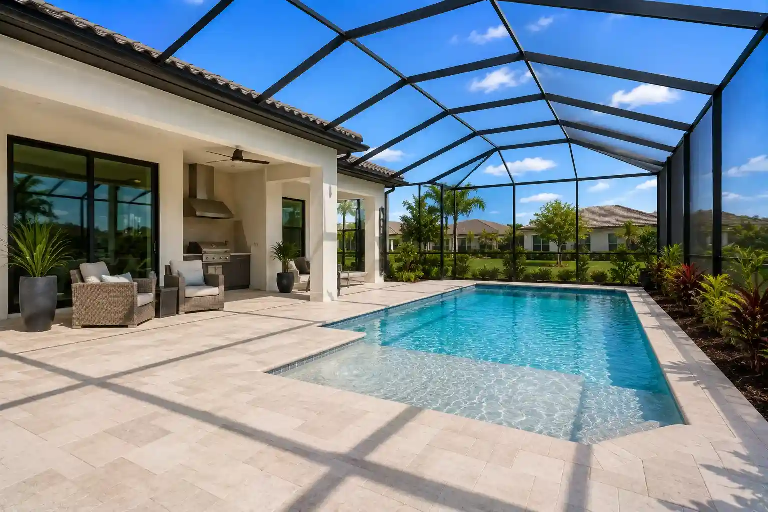 Pressure Pros pool cage and deck cleaning in Orlando