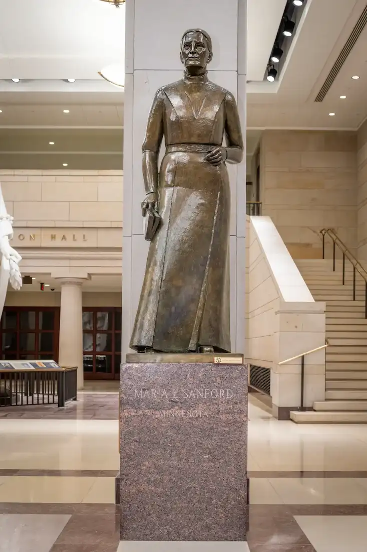 Maria L. Sanford statue interior