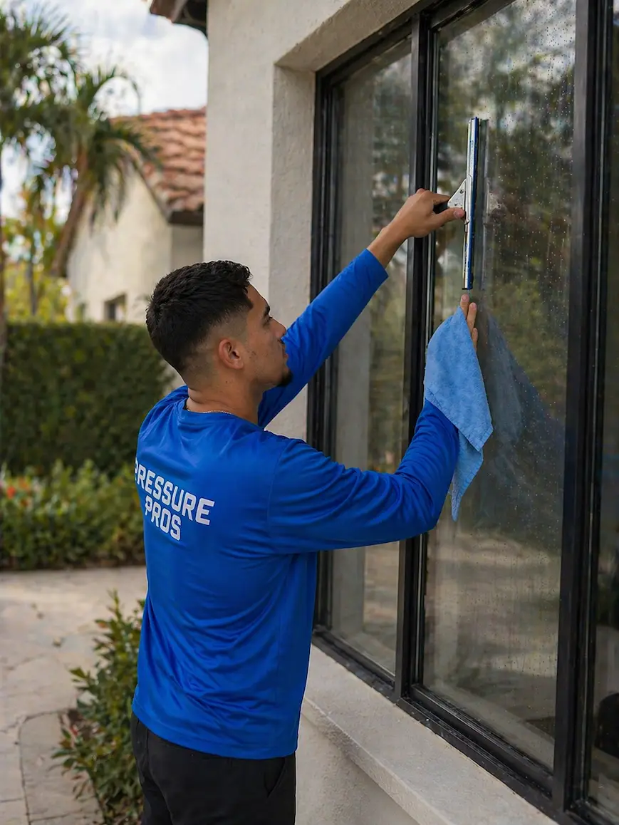 Residential window washing service in Orlando